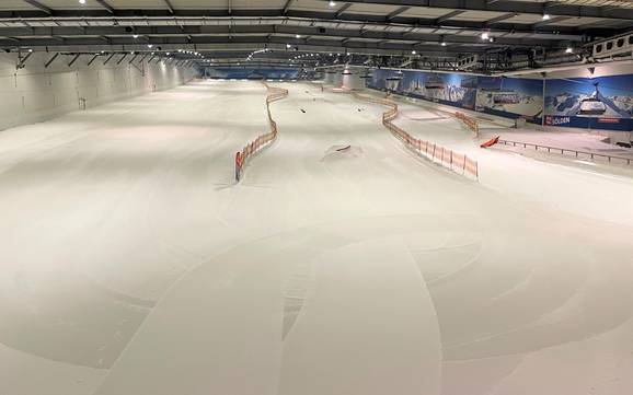 Heidedistrict: Grootte van de skigebieden – Grootte SnowWorld Bispingen
