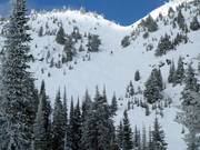 Moeilijke geul met hobbels