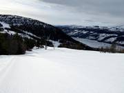 Uitzicht vanaf de Hörvikshummeln tot aan het Åresjön meer