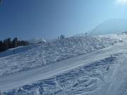 Tussen de geprepareerde pistes is er ook nog ruimte