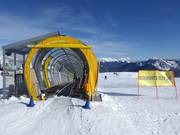 Transportband Cima Zoncolan bij het bergstation Monte Zoncolan