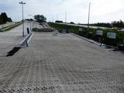 Oefenpiste met transportbanden