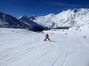 Oefenpiste in Snowland bij de transportband