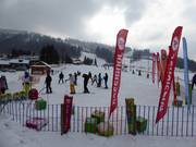 Kinderpiste bij de oefenliften in Czyrna