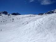 Lichte en brede pistes op de Giggijoch