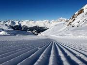 Vers geprepareerde piste in See