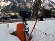 Sneeuwkanon in het dalgebied Savoy