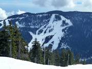 Uitzicht op de afdalingen op de Black Mountain