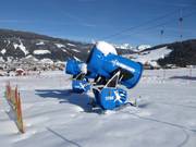 Sneeuwkanonnen bij het dalstation