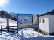 Modern informatiebord met statusweergave bij de Venet