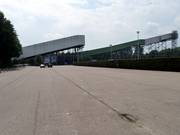 Uitzicht op de skihal Snow Valley