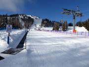 Oefenterrein met transportband in Folgàrida