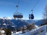 Panorama - Combilift met 6-persoons stoeltjes en 8-persoons gondels