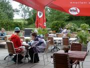 Het zonneterras in het groen