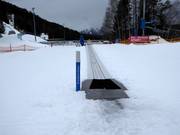 Transportband bij de Sportalmlift