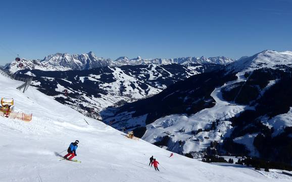 Grootste hoogteverschil in het district Kitzbühel – skigebied Saalbach Hinterglemm Leogang Fieberbrunn (Skicircus)