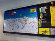 Actuele informatie met pistekaart bij het bergstation van de Spieljochbahn