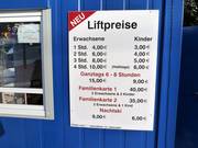 Prijsinformatie bij het dalstation