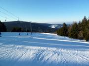 Afdaling bij de dubbele sleeplift Predigtstuhl I