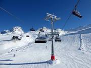 Flimjochbahn - 8-persoons hogesnelheidsstoeltjeslift (koppelbaar) met kap en stoelverwarming