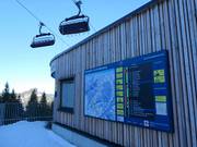 Informatiebord bij het bergstation