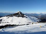 Uitzicht vanaf de Schwarzhorn naar de Weißhorn