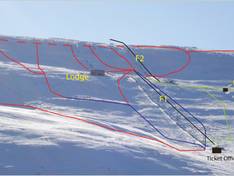 Pistekaart Weardale Ski Club