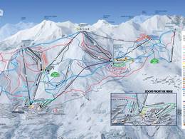 Skigebied bij Les Veyers