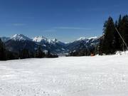 Brede en gemakkelijke pistes