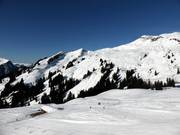 Vanaf de Breitenalpe richting gondelbaan