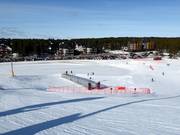 Oefenhelling met transportband bij Zero Point (Levi Center)