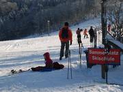 Verzamelplaats bij de transportband