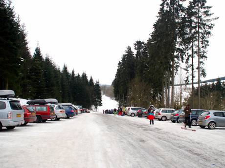 Hochsauerlanddistrict: bereikbaarheid van en parkeermogelijkheden bij de skigebieden – Bereikbaarheid, parkeren Hunau – Bödefeld