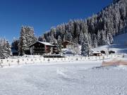 Hotel Heimspitze ligt direct aan het Kinderland