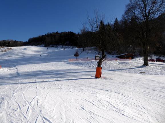 Uitzicht op de pistes van het skigebied Obersalzberg