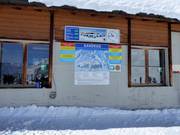 Pistekaart bij het station Gandegg