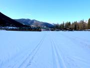 Langlaufloipe bij het dalstation van de Jennerbahn