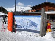 Pistekaart bij het middenstation Bergeralm