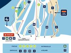 Pistekaart Mont Bellevue