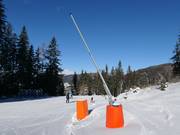 Sneeuwkanonnen op de piste Maria Schönanger