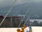 Lansbesneeuwing in het onderste deel