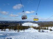 Pohjois Express - 4-persoons hogesnelheidsstoeltjeslift (koppelbaar) met kap