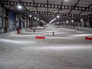 Uitzicht op de lange piste