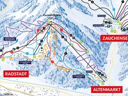 Pistekaart Radstadt/Altenmarkt