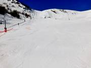 Middelzware afdaling Combe Armand bij de gelijknamige sleeplift