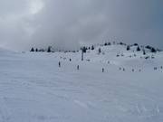 Beginnersgebied bij de vierpersoonsstoeltjeslift Ecole