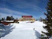 Kreuzeckhaus midden in het skigebied