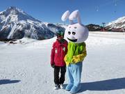 De mascotte Snowli