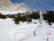 Met de Issentalkopfbahn gaat het richting Gaistal