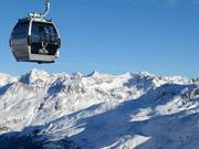 Uitzicht vanaf de Hohe Mut over het skigebied